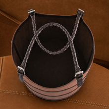 Premium Genuine Leather Equestrian Bit Magazine Basket – Stylish Home and Office Organizer