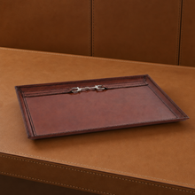 Premium Genuine Leather Equestrian Bit Catchall Tray
