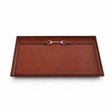 Premium Genuine Leather Equestrian Bit Catchall Tray