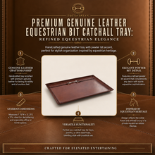 Premium Genuine Leather Equestrian Bit Catchall Tray