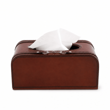 Premium Genuine Leather Bit Tissue Box