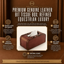 Premium Genuine Leather Bit Tissue Box
