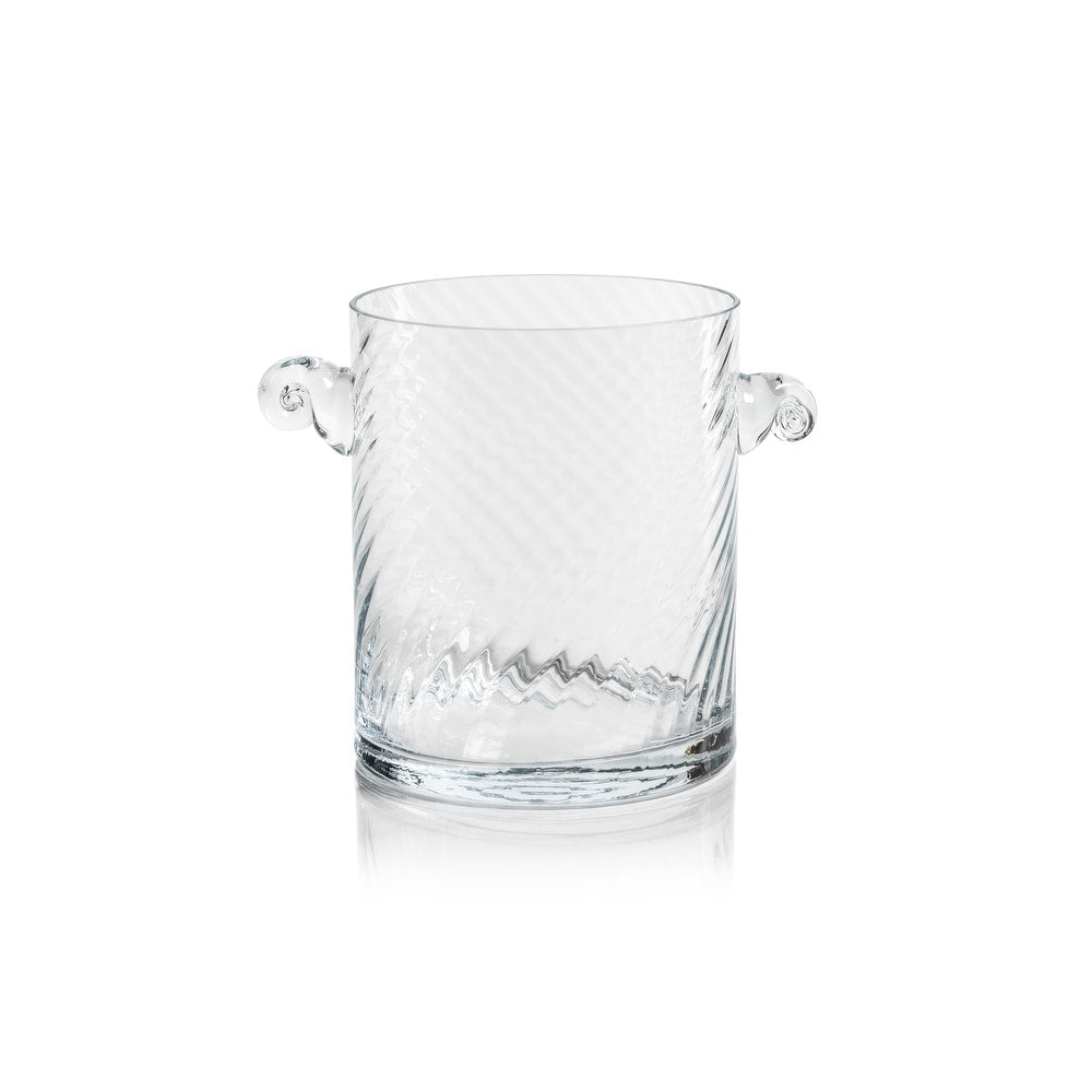 Bagatelle Swirl Glass Ice Bucket, 7