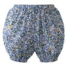 Blue Petal Blossom Smocked Button-front Dress & Bloomers