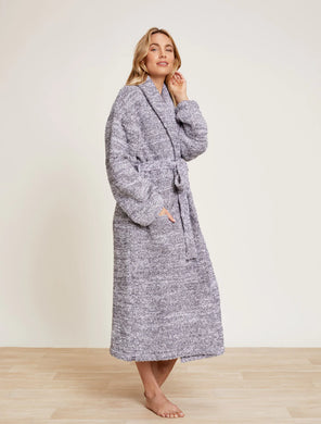CozyChic Adult Robe Graphite/White