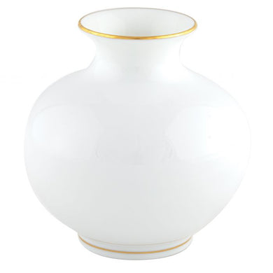 Golden Edge Round Vase