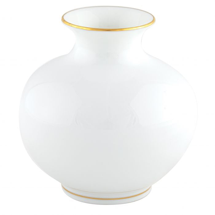 Golden Edge Round Vase