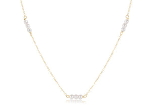choker joy simplicity chain gold - 3mm pearl