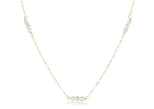 choker joy simplicity chain gold - 3mm pearl