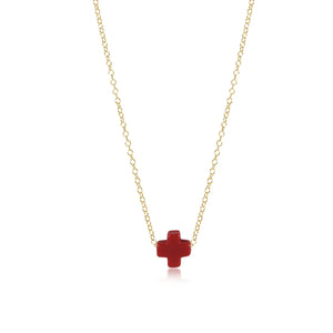 16" necklace gold - signature cross Collection