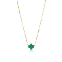 16" necklace gold - signature cross Collection