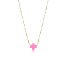 16" necklace gold - signature cross Collection