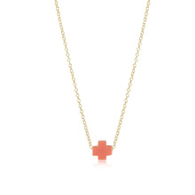 16" necklace gold - signature cross Collection