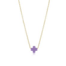 16" necklace gold - signature cross Collection