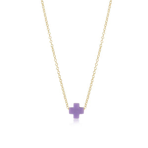 16" necklace gold - signature cross Collection