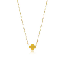 16" necklace gold - signature cross Collection