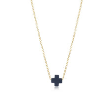 16" necklace gold - signature cross Collection