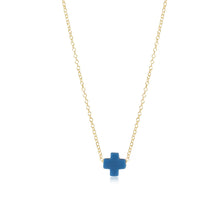 16" necklace gold - signature cross Collection