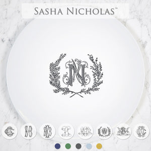 Imagine Charger Plate w/Monogram