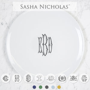 Imagine Dinner Plate w/ Monogram