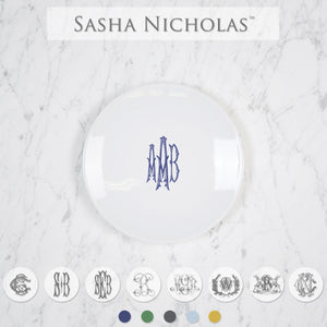 Imagine Party Plate w /Monogram