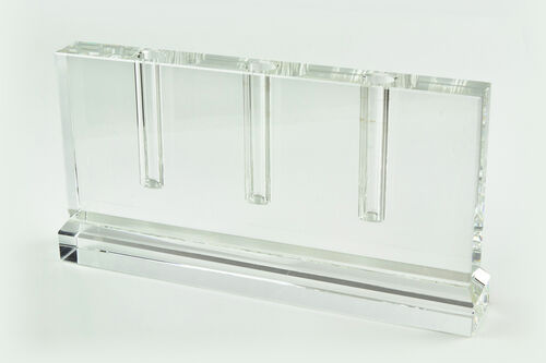 Crystal Glass 3 Hole Bud Vase-PH203VAS