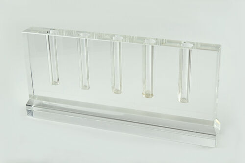 Crystal Glass 5 Hole bud Vase-PH205VAS