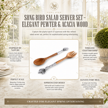 Song Bird Salad Server Set