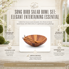 Song Bird Salad Bowl Set