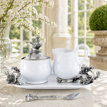 Stoneware Creamer Set - Pewter Song Bird