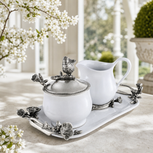 Stoneware Creamer Set - Pewter Song Bird