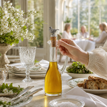 Cruet Bottle with Song Bird Cork Stopper