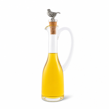 Cruet Bottle with Song Bird Cork Stopper