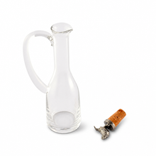 Cruet Bottle with Song Bird Cork Stopper