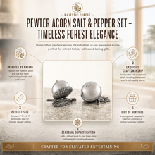 Pewter Acorn Salt & Pepper Set