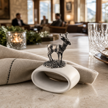 Deer Stoneware Napkin Ring