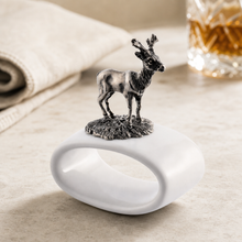 Deer Stoneware Napkin Ring