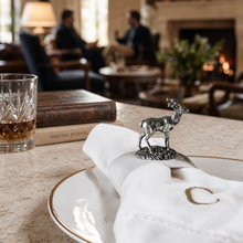 Deer Stoneware Napkin Ring