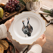 Norwood Narragansett Turkey Bone China Scallop Dinner Plate