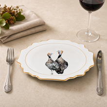 Norwood Narragansett Turkey Bone China Scallop Dinner Plate