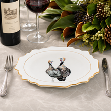Norwood Narragansett Turkey Bone China Scallop Dinner Plate