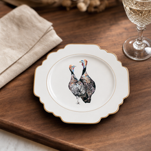 Norwood Narragansett Turkey Pattern Bone China Scallop Bread Plate