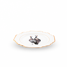 Norwood Narragansett Turkey Pattern Bone China Scallop Bread Plate