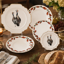 Norwood Narragansett Turkey Pattern Bone China Scallop Bread Plate