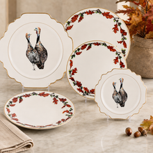 Norwood Acorn Bone China Round Salad Plate