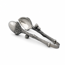 Pewter Acorn Pattern Nut / Sugar Tongs