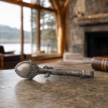 Pewter Acorn Pattern Nut / Sugar Tongs