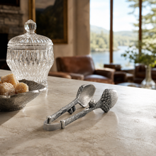 Pewter Acorn Pattern Nut / Sugar Tongs