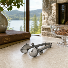 Pewter Acorn Pattern Nut / Sugar Tongs