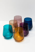 ESTELLE COLORED WINE STEMLESS SET OF 6